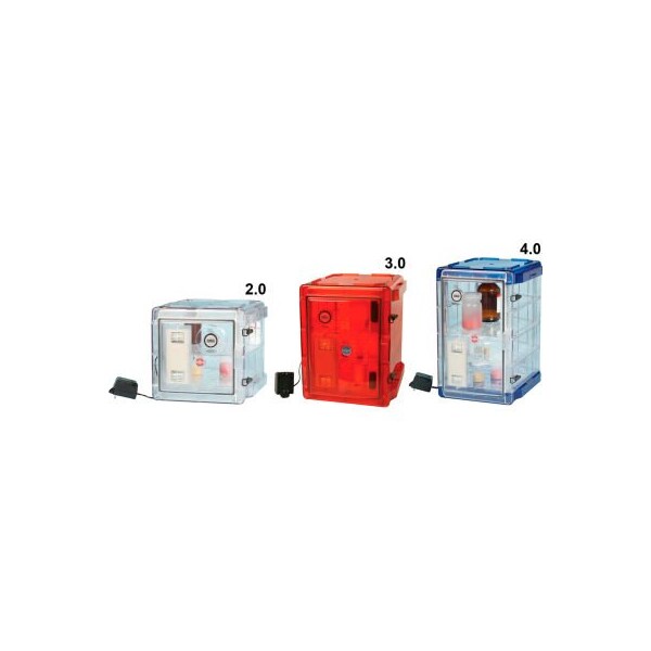 Bel-Art Secador 4.0 Vertical Auto-Desiccator Cabinet W/ Blue End-Caps, 120V F42074-1116 - main